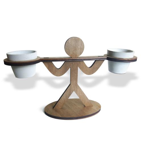 Adam Desenli Beton Saksı Standı - Halkkitabevi