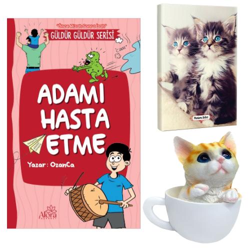Adamı Hasta Etme - Maviş Kediler Planlama Defteri ve Fincanda Kedi Kum