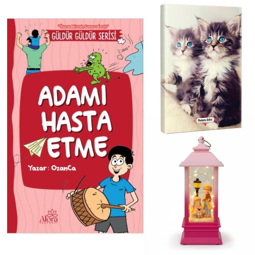 Adamı Hasta Etme - Maviş Kediler Planlama Defteri ve Melodi ve Huzur Fener Tipi Işıklı Kar Küresi
