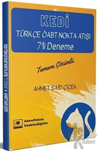 Adem Hakan ÖABT Türkçe Kedi Nokta Atışı 7 Deneme Çözümlü - Halkkitabev