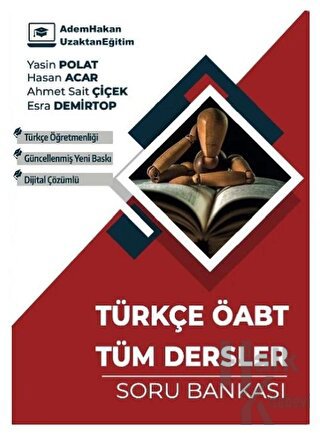 Adem Hakan ÖABT Türkçe Tüm Dersler Soru Bankası - Halkkitabevi