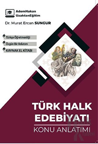 Adem Hakan ÖABT Türkçe Türk Halk Edebiyatı Konu Anlatımı - Halkkitabev