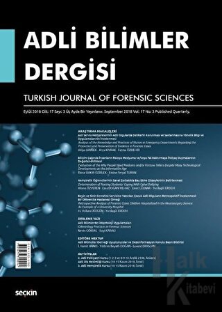 Adli Bilimler Dergisi - Cilt:17 Sayı:3 Eylül 2018 - Halkkitabevi