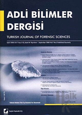 Adli Bilimler Dergisi - Cilt:7 Sayı:3 Eylül 2008 - Halkkitabevi