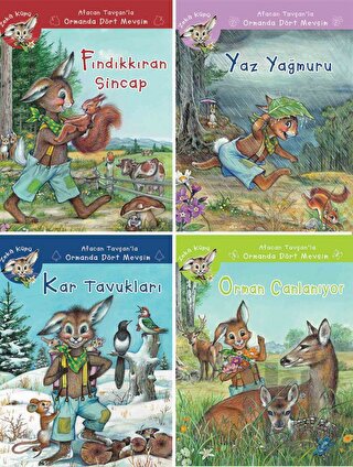 Afacan Tavşan'la Ormanda Dört Mevsim (4 Kitap Set)