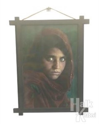 Afganlı Kız Ahşap Tablo Kod - 000005