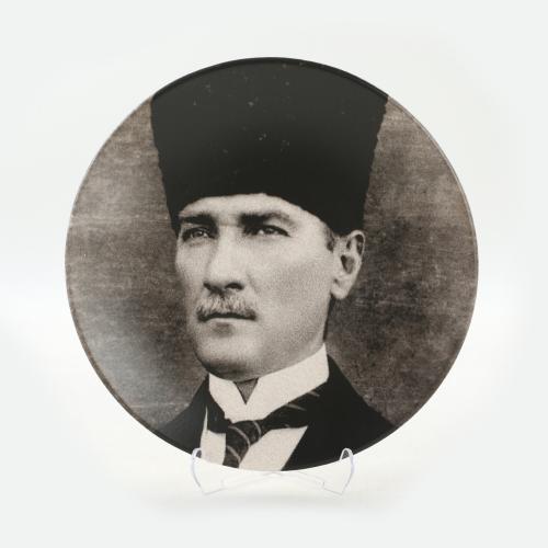 Atatürk Portre Hediyelik / Dekoratif Tabak - Mustafa Kemal - Halkkitab