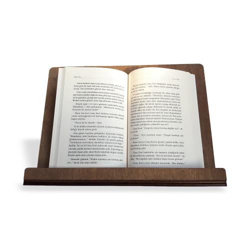 Ahşap Kitap Okuma ve Tablet Standı Model 1
