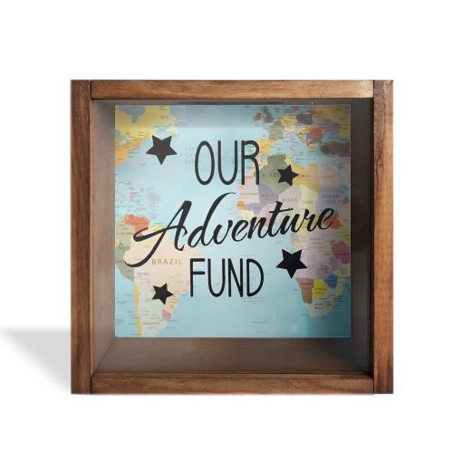 Camlı Ahşap Kumbara Adventure