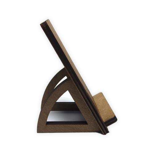 Ahşap Telefon Standı - Üçgen Ayaklı - Halkkitabevi