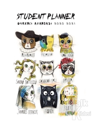 Akademi Çocuk Öğrenci Ajandası 2020-2021 Painter Cats 3076 - Halkkitab
