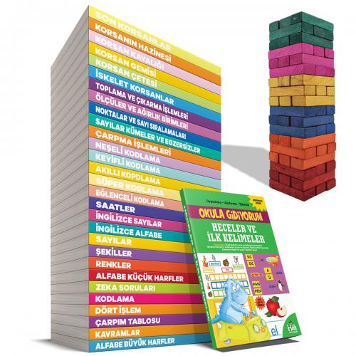 Eğitici ve Öğretici Aktivite Gezegeni ve Renkli Denge Oyunu - 30 Kitap