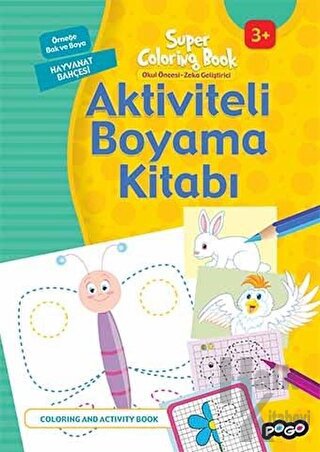 Aktiviteli Boyama Kitabı - Hayvanat Bahçesi - Halkkitabevi