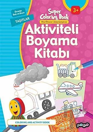 Aktiviteli Boyama Kitapları Taşıtları - Halkkitabevi