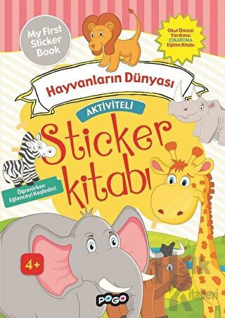 Aktiviteli Sticker Kitabı - Hayvanların Dünyası