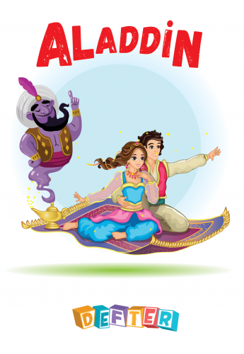 Aladdin 64 Sayfa 13,5 x19,5cm Okul Defteri