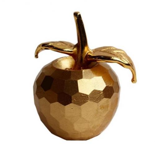 Altın Rengi Büyük Beton Elma