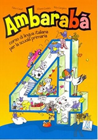 Ambaraba 4 (Kitap+2 CD) Çocuklar için İtalyanca (6-10 Yaş) - Halkkitab