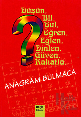 Anagram Bulmaca - Halkkitabevi