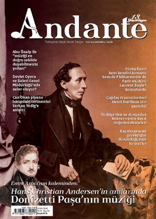 Andante Müzik Dergisi Sayı: 111 Yıl: 13 Ocak 2016 - Halkkitabevi