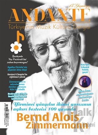 Andante Müzik Dergisi Sayı: 143 Yıl: 15 Eylül 2018