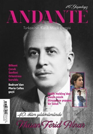 Andante Müzik Dergisi Yıl: 16 Sayı: 146 Aralık 2018 - Halkkitabevi