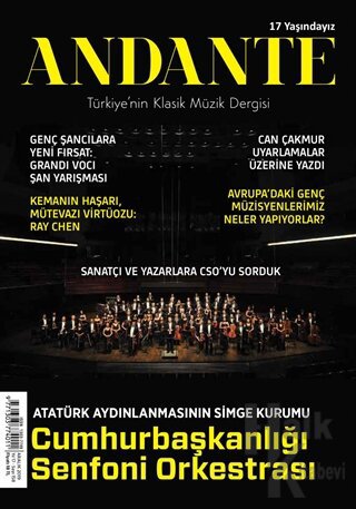Andante Müzik Dergisi Yıl: 17 Sayı: 158 Aralık 2019 - Halkkitabevi