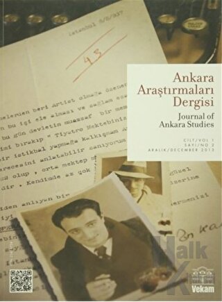 Ankara Araştırmaları Dergisi Cilt: 1 Sayı: 2 / Journal of Ankara Studies