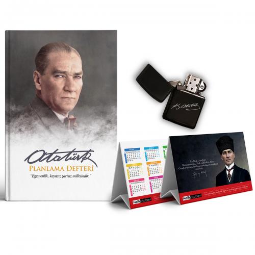 Ankara Süresiz Planlama Defteri ve Benzinli Çakmak Piramit Takvi