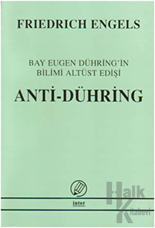 Anti-Dühring Bay Eugen Dühring'in Bilimi Altüst Edişi