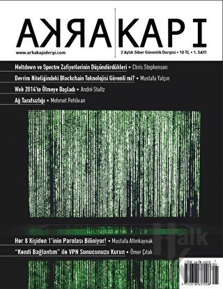 Arka Kapı Siber Güvenlik Dergisi Sayı 1 - Halkkitabevi