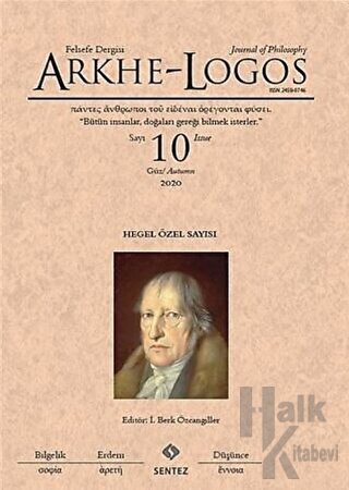 Arkhe - Logos Felsefe Dergisi Sayı: 10 Güz 2020