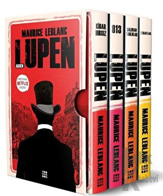 Arsen Lüpen-Kutulu Kırmızı Set (4 Kitap Takım) - Maurice Leblanc -Halk
