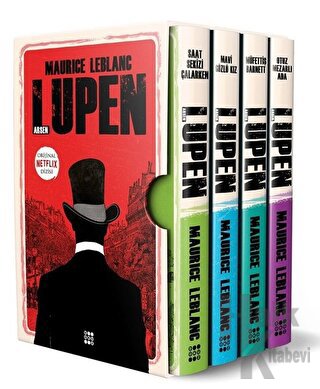 Arsen Lüpen-Kutulu Siyah Set (4 Kitap Takım) - Maurice Leblanc -Halkki