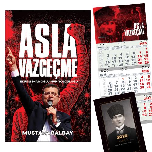 Asla Vazgeçme ve Gemici Duvar Takvimi-AV - Kalpaklı 2026 Ajanda