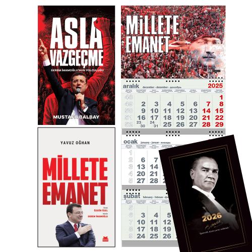 Asla Vazgeçme ve Millete Emanet - Gemici Duvar Takvimi-ME - Gazi Paşa 2026 Ajanda