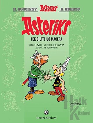 Asteriks (Tek Ciltte Üç Macera) (Ciltli) - Halkkitabevi