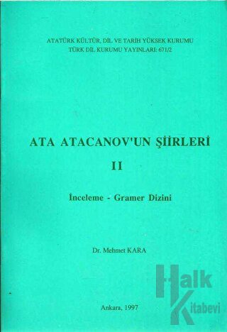 Ata Atacanov’un Şiirleri 2.Cilt - Halkkitabevi