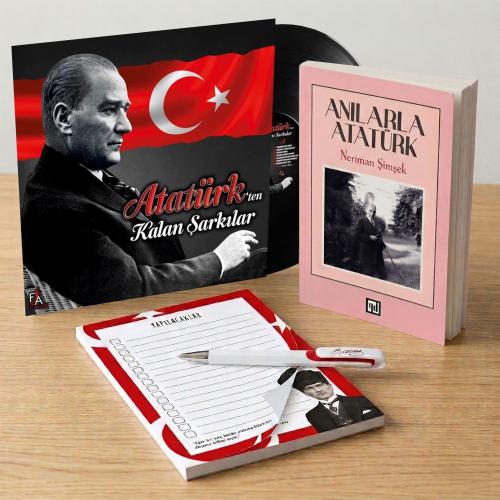 Atatürk'ten Kalan Şarkılar Plak - Anılarla Atatürk - Bloknot ve Kalem 