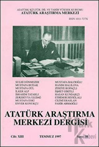 Atatürk Araştırma Merkezi Dergisi Cilt: 13 Temmuz 1997 Sayı: 38 - Halk