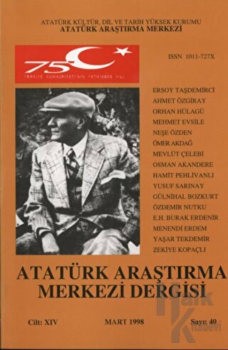 Atatürk Araştırma Merkezi Dergisi Cilt: 14 Mart 1998 Sayı: 40 - Halkki