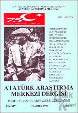 Atatürk Araştırma Merkezi Dergisi Cilt: 14 Temmuz 1998 Sayı: 41 - Halk