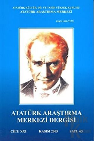 Atatürk Araştırma Merkezi Dergisi Cilt: 21 Kasım 2005 Sayı: 63 - Halkk