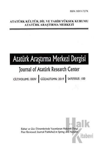 Atatürk Araştırma Merkezi Dergisi Sayı: 100