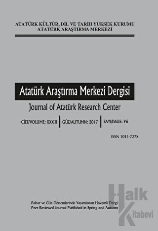 Atatürk Araştırma Merkezi Dergisi Sayı: 96 Güz 2017 - Halkkitabevi