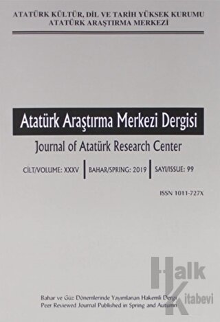 Atatürk Araştırma Merkezi Dergisi Sayı: 99 - Halkkitabevi