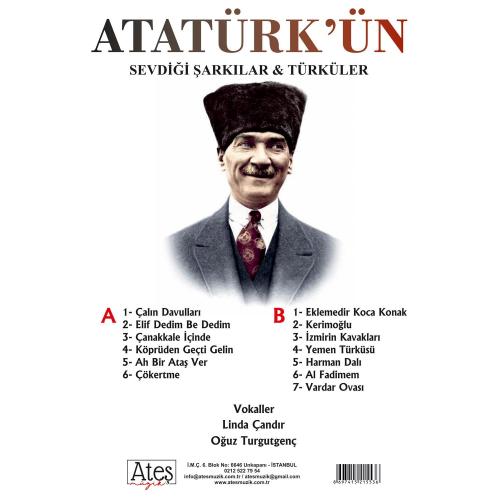 Atatürk'ün Sevdiği Şarkılar - Linda Çandır - Oğuz T. (Plak) - Halkkita