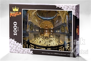 Ayasofya Camii - İç Görünüm (1000 Parça) - Ahşap Puzzle Şehirler ve Ya