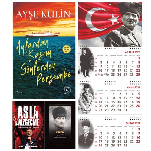 Aylardan Kasım Günlerden Perşembe ve Asla Vazgeçme - Komutan Ajanda - Ayyıldız Duvar Takvimi