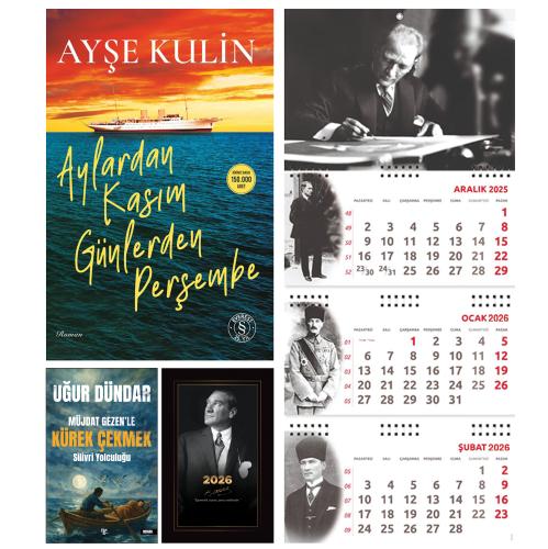 Aylardan Kasım Günlerden Perşembe ve Müjdat Gezenle Kürek Çekmek - İstikbal Ajanda - İmza Duvar Takvimi